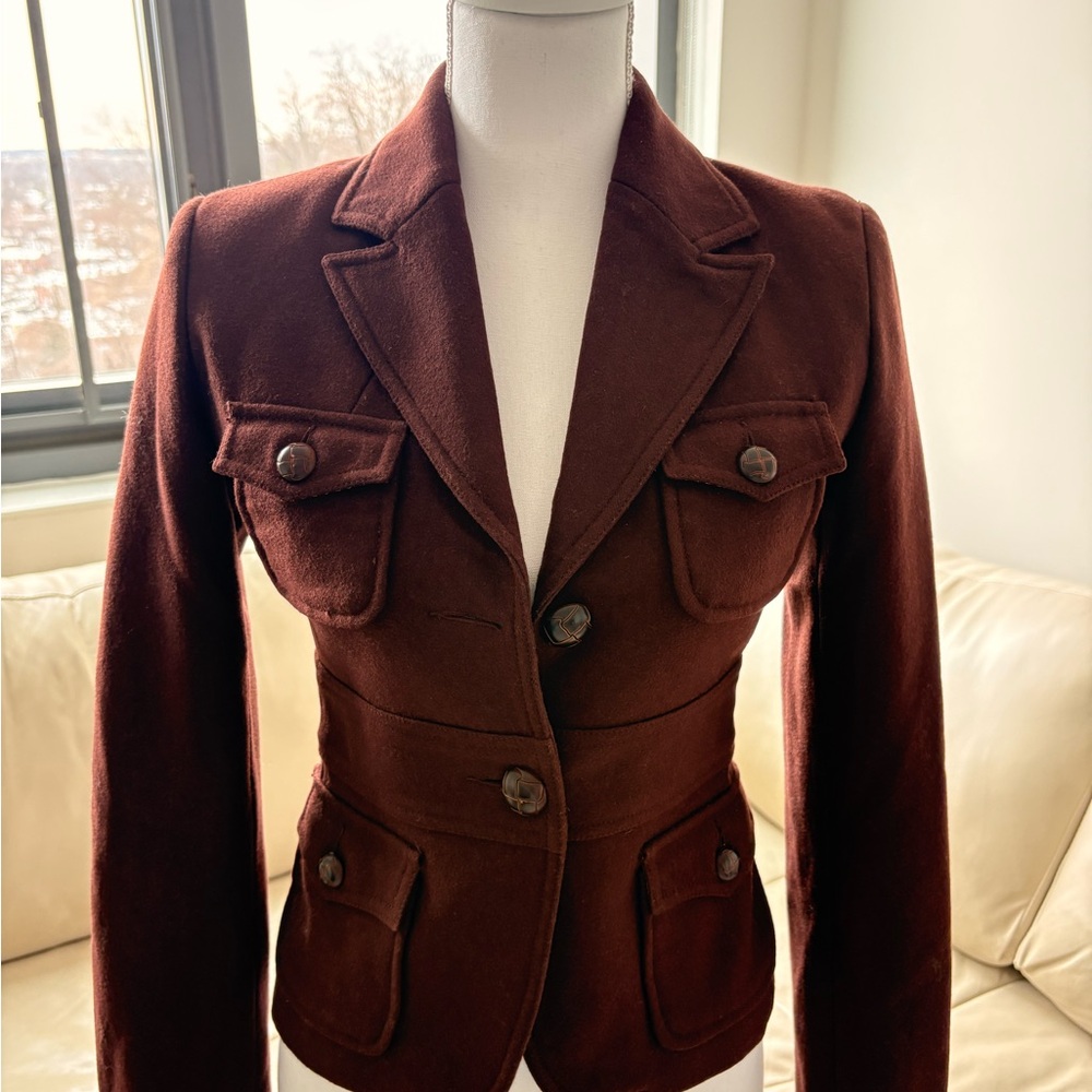 Zara Basic Women's Utility Jacket - Brown - image 1